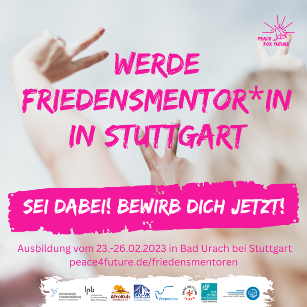 Einladung zur Friedensmentor*innen-Ausbildung