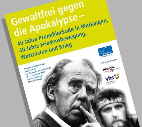 Eröffnung der Fotoausstellung „40 Jahre Prominenten-Blockade in Mutlangen“
