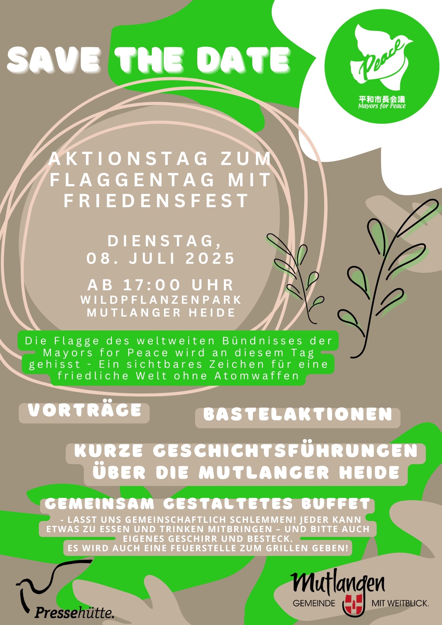 Flaggentag 2025 - Gemeinsam mit den Bürgermeistern für den Frieden